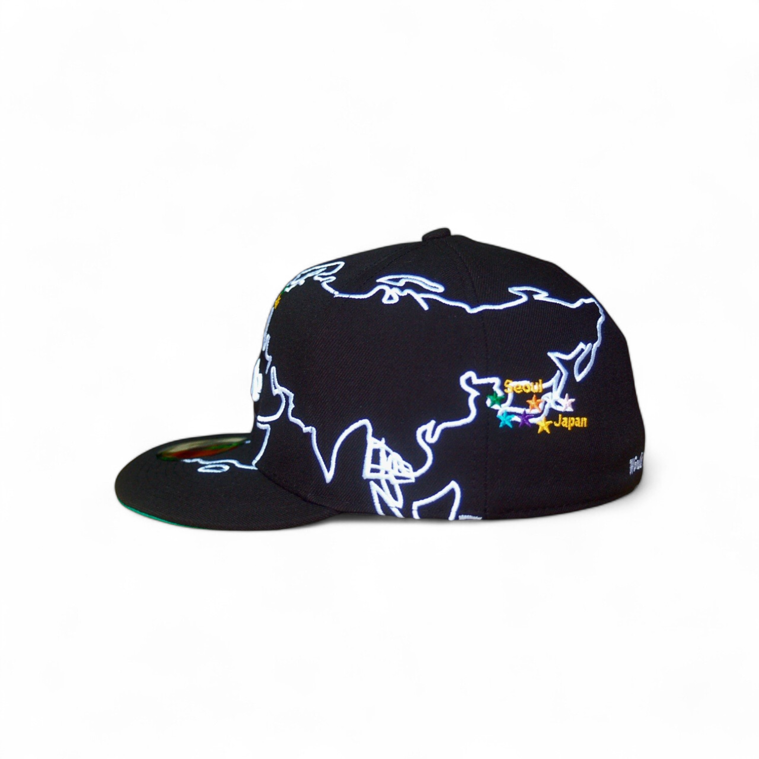 new era x supreme worldwide box logo, 59fifty cerrada new era x supreme worldwide box logo, 59fifty cerrada